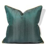 Green & Gold Throw Pillow