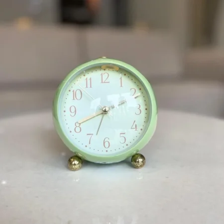 Retro Round Footed Table Top Alarm