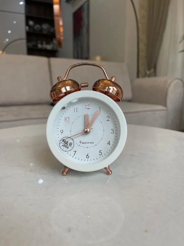 Simple Metal Light Bell Alarm Clock