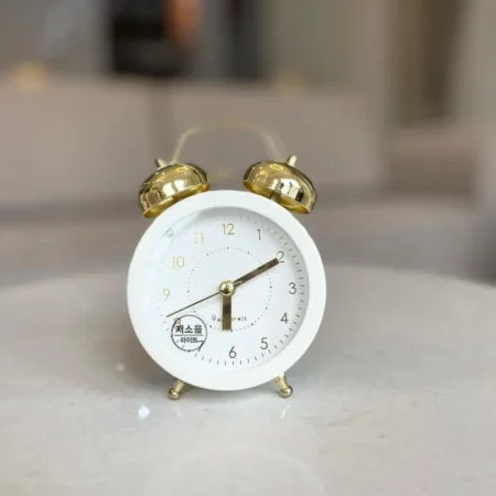 Simple Metal Light Bell Alarm Clock