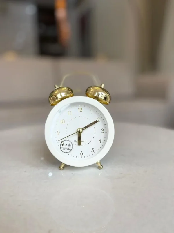 Simple Metal Light Bell Alarm Clock