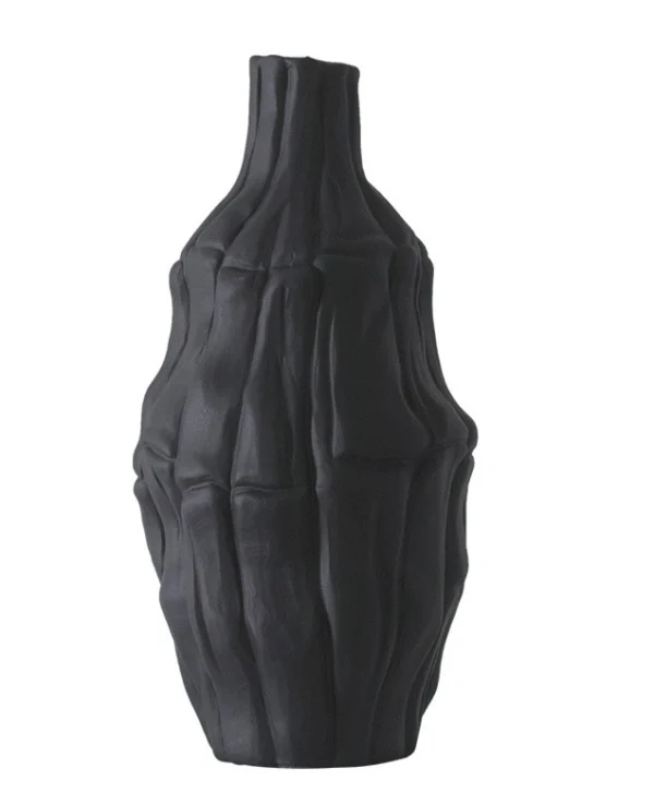 Black Sculptural Vase