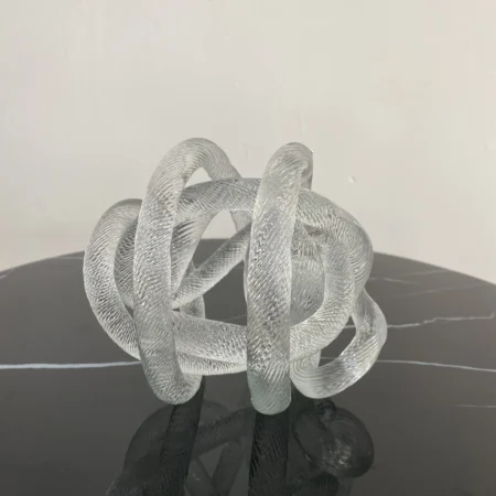 Glass Knot Sculpture