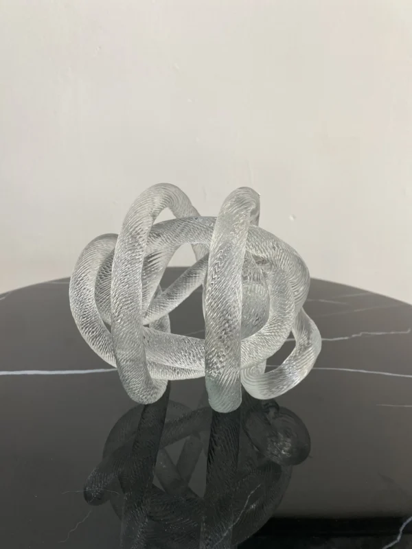 Glass Knot Sculpture