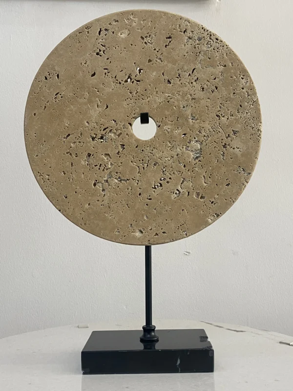 Marble Disk On Stand