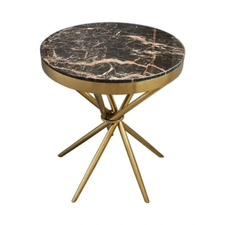 Round Gold Plated Coffee Table