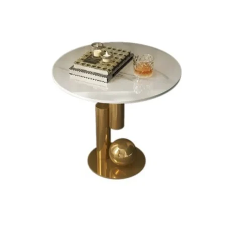 Golden Leg Marble Top Table