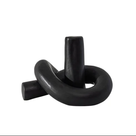 Black Irregular Ceramic Knot