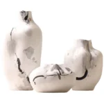 Chinese Ink Patterned Ceramic Vase