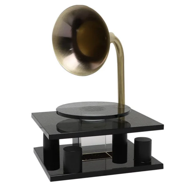 Modern Transparent Crystal Vintage Phonograph