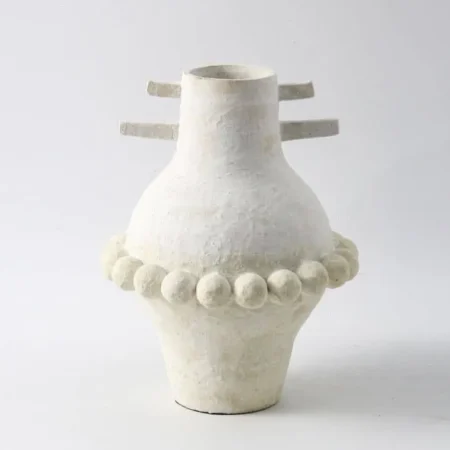 White Anatolian Ceramic Vase