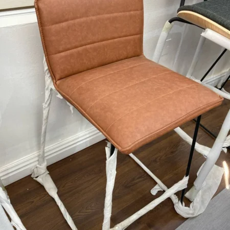 Nordic Dark Brown High Bar Stool