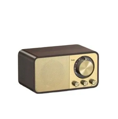 Retro Vintage Wooden Brass Speaker